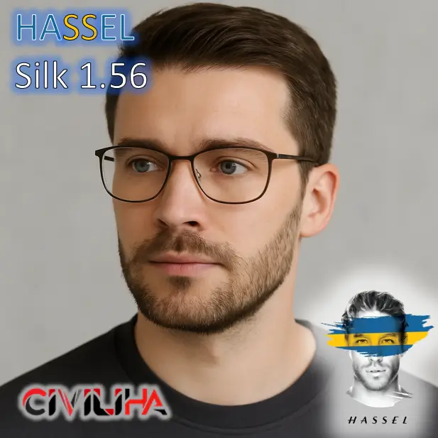 عدسی آنتی رفلکس هاسل با پوشش ابریشمی 1.56 HASSEL Silk