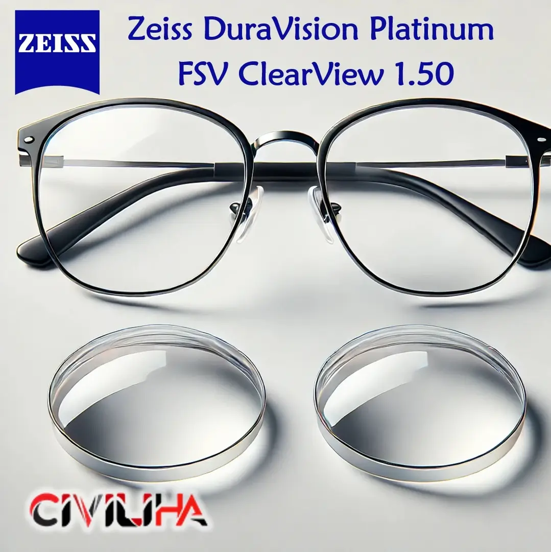 عدسی کلیر ویو زایس Zeiss DuraVision Platinum FSV ClearView 1.50