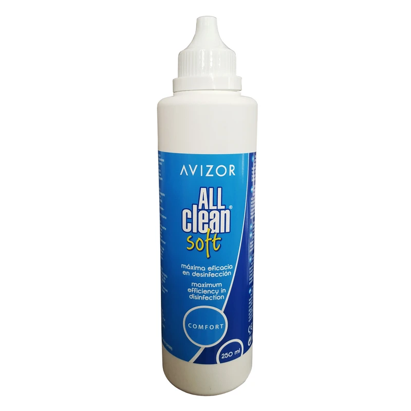 محلول شستشوی لنز آویزور مدل all clean soft حجم 250 میلی لیتر