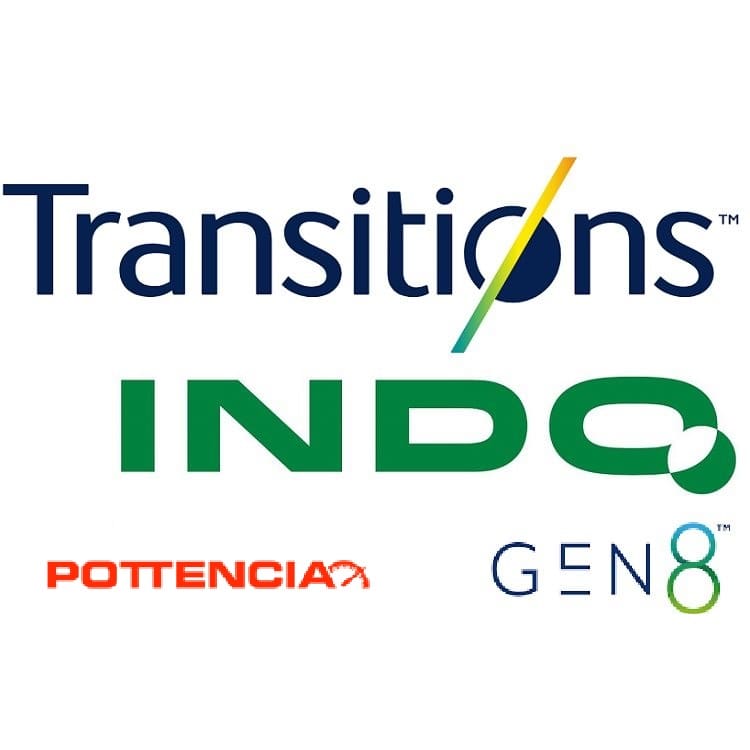 عدسی فوق فشرده فتوکرومیک ترانزیشن نسل 8 ایندو 1.6 IndoPOLAR Life Style Pottencia Transitions Gen8 + فريم رايگان