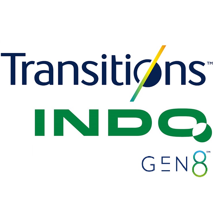 عدسی فشرده 1.67 فتوکرومیک ترانزیشن نسل 8 ایندو Indo Single Vision Unimax Sport 1.67 Transitions Gen8 + فريم رايگان